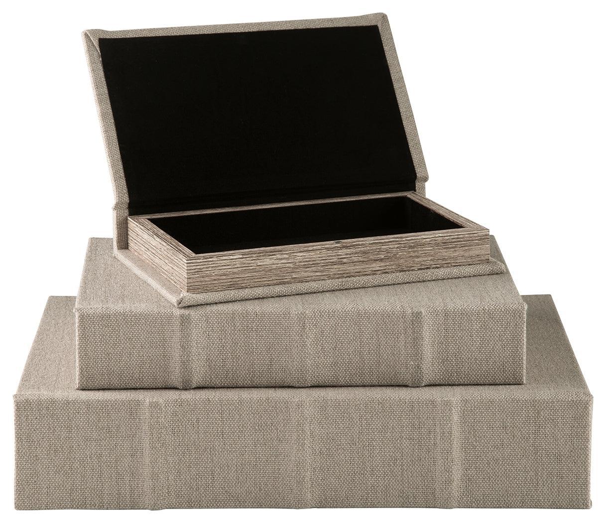Jolina Black Box (Set Of 3) - Ella Furniture
