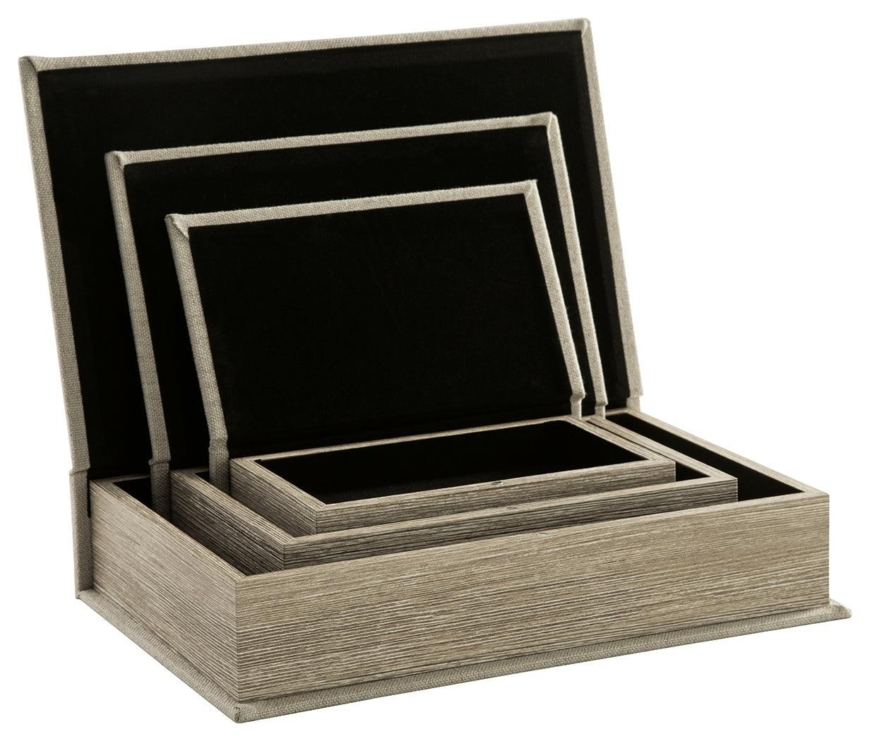 Jolina Black Box (Set Of 3) - Ella Furniture
