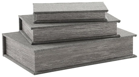Jolina Gray Box (Set Of 3) - Ella Furniture