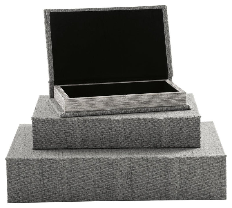 Jolina Gray Box (Set Of 3) - Ella Furniture