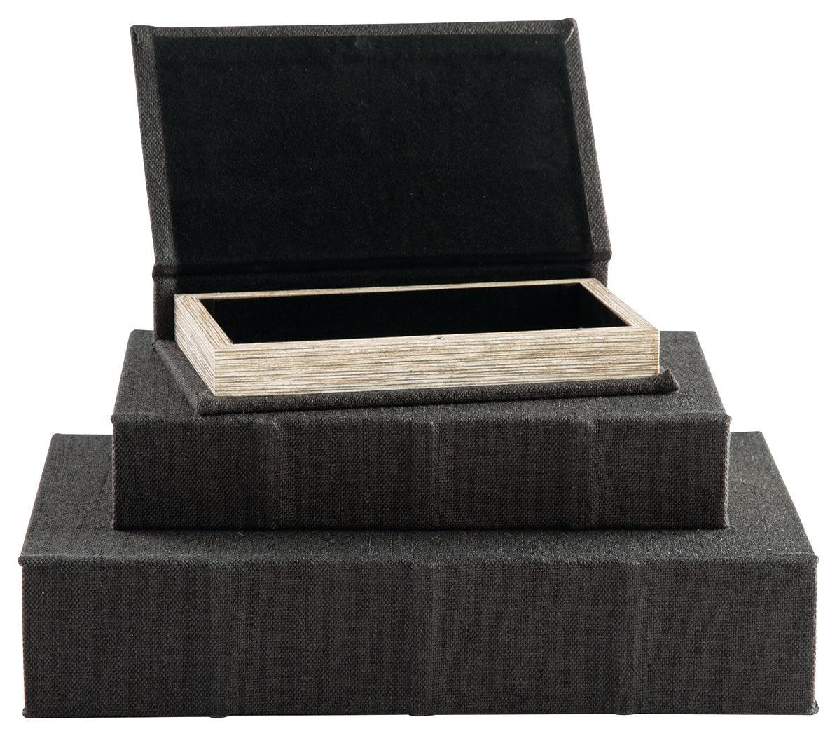 Jolina Black Box (Set Of 3) - Ella Furniture