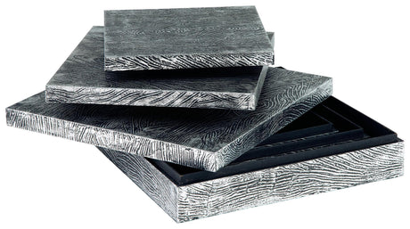 Keldy Antique Pewter Finish Box (Set Of 3) - Ella Furniture