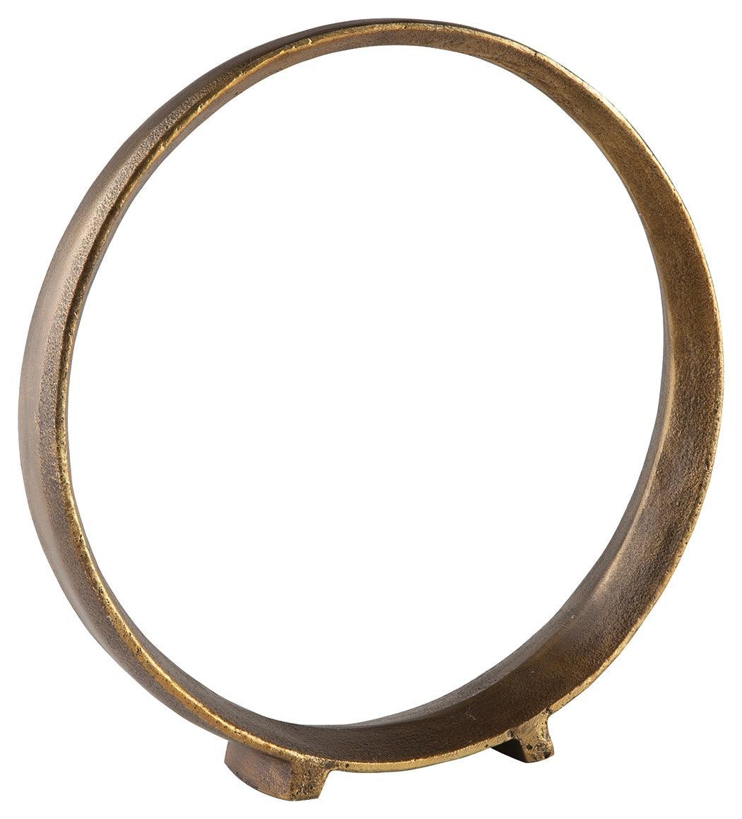 Ryandale Antique Brass Finish Sculpture (Set Of 2) - Ella Furniture