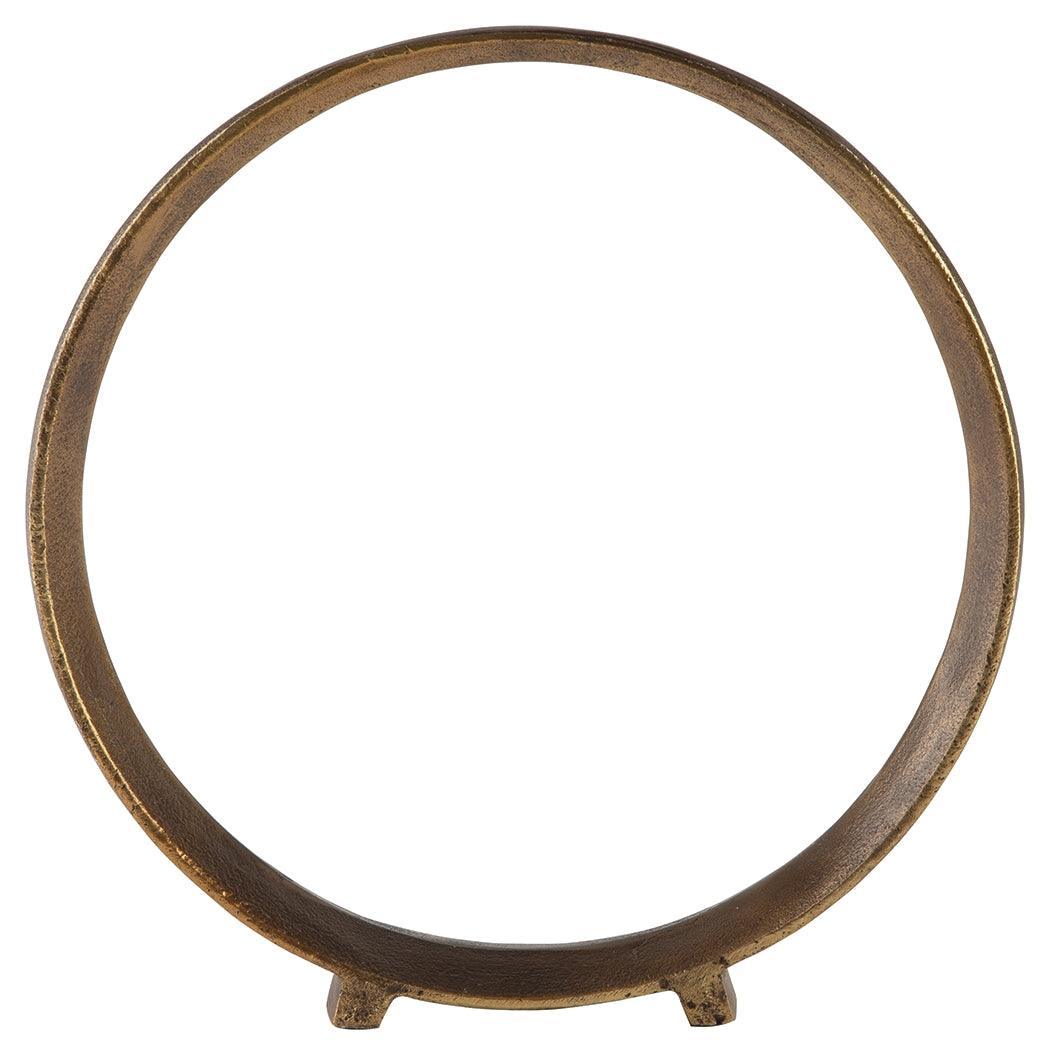 Ryandale Antique Brass Finish Sculpture (Set Of 2) - Ella Furniture