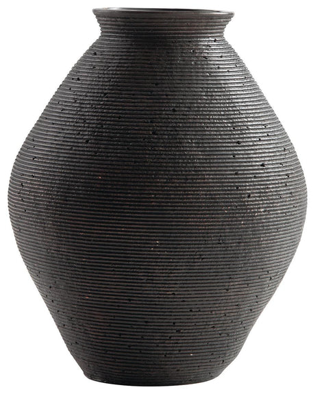 Hannela Antique Brown Vase - Ella Furniture