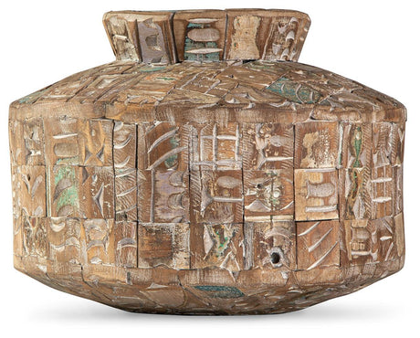 Meltland Natural/black Vase - Ella Furniture