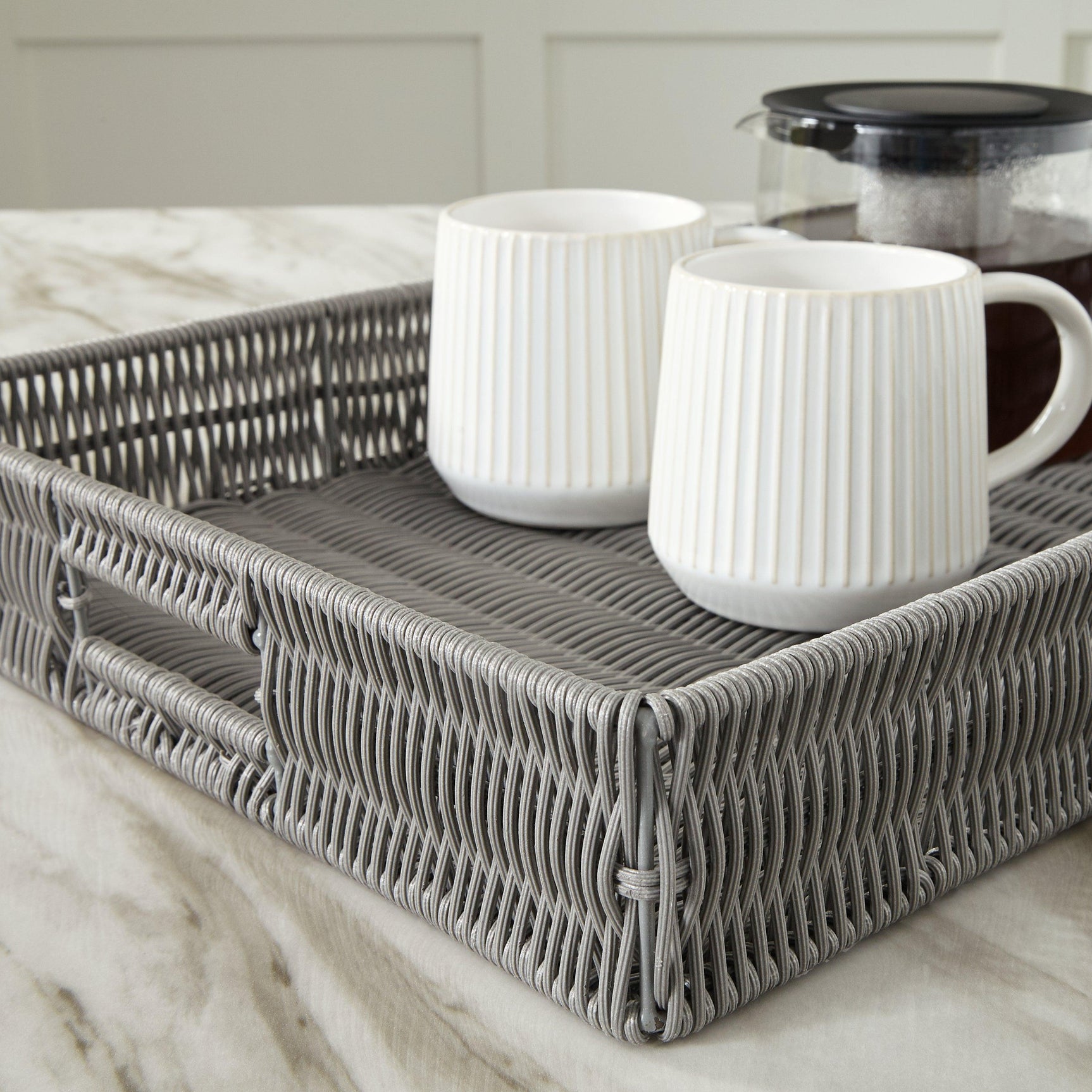 Evonne Black Tray - Ella Furniture