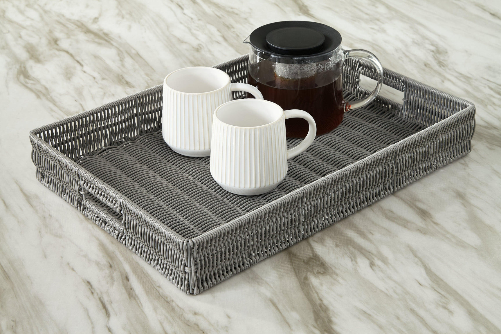 Evonne Black Tray - Ella Furniture