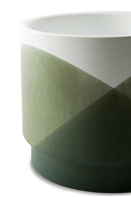 Ardenridge Green/white Planter (Set Of 2) - Ella Furniture