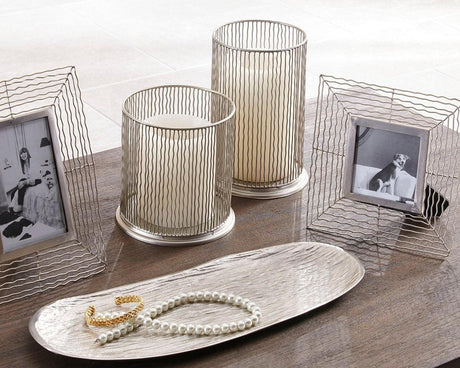 Dympna 5-Piece Silver Accessory Set front view