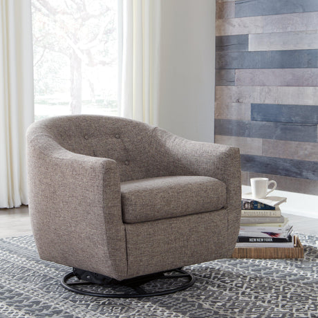 Upshur Taupe Accent Chair - Ella Furniture