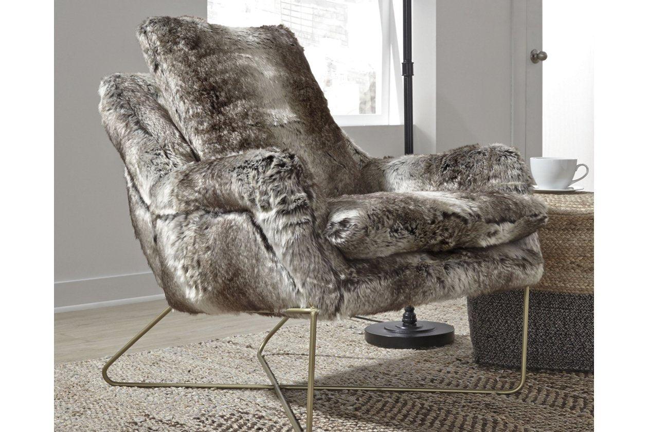 Wildau Gray Accent Chair - Ella Furniture