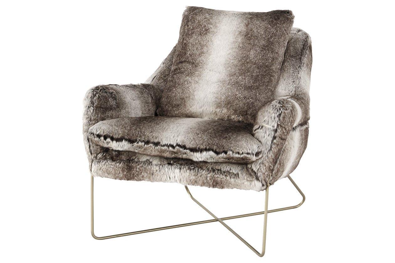 Wildau Gray Accent Chair - Ella Furniture