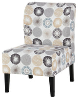 Triptis Charcoal Accent Chair - Ella Furniture