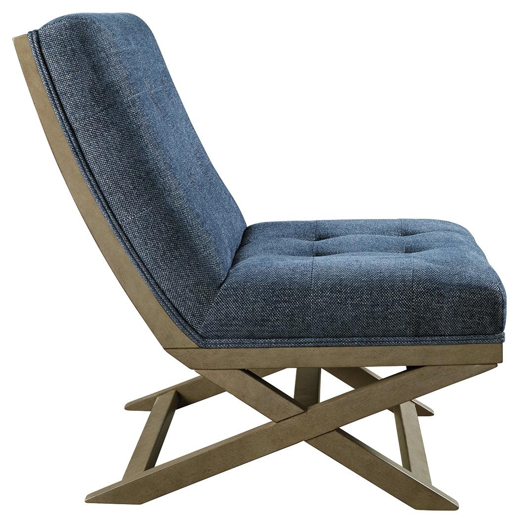 Sidewinder Blue Accent Chair - Ella Furniture