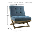 Sidewinder Blue Accent Chair - Ella Furniture