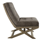 Sidewinder Taupe Accent Chair - Ella Furniture