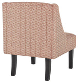 Janesley Orange/cream Accent Chair - Ella Furniture