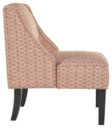 Janesley Orange/cream Accent Chair - Ella Furniture