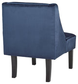 Janesley Navy Accent Chair - Ella Furniture