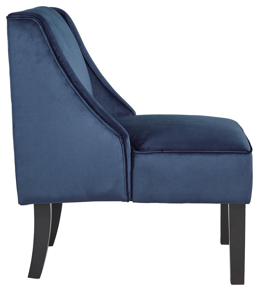 Janesley Navy Accent Chair - Ella Furniture