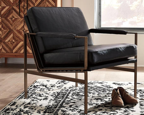 Puckman Black Accent Chair - Ella Furniture