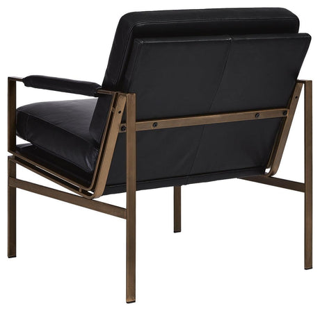 Puckman Black Accent Chair - Ella Furniture
