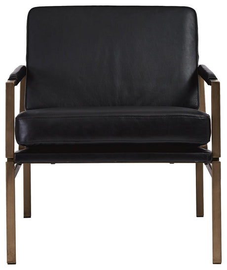 Puckman Black Accent Chair - Ella Furniture