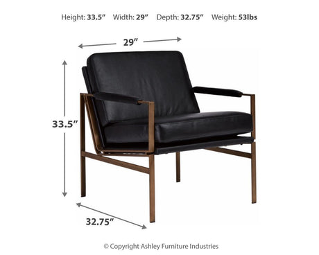 Puckman Black Accent Chair - Ella Furniture