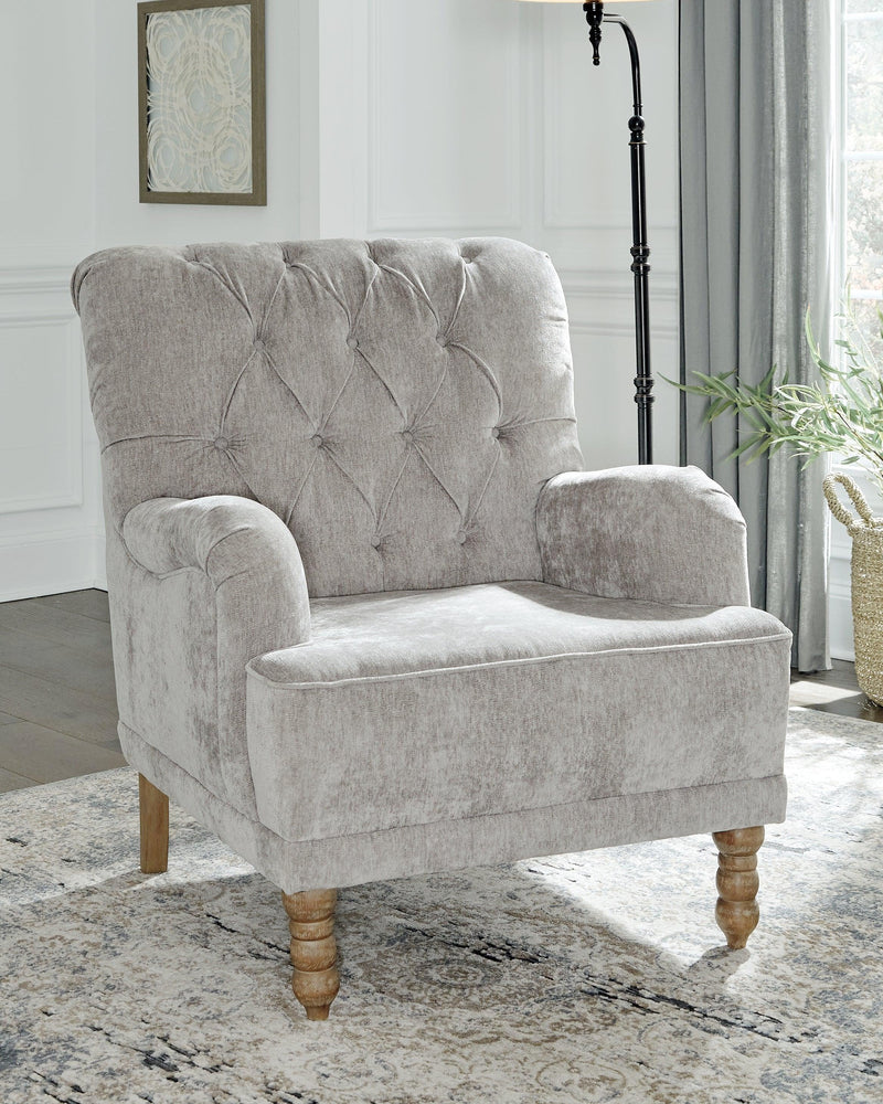 Dinara Dove Gray Accent Chair - Ella Furniture