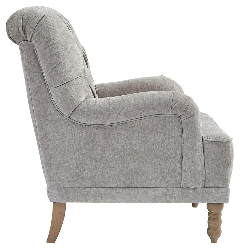 Dinara Dove Gray Accent Chair - Ella Furniture