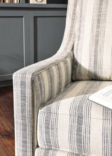 Kambria Ivory/black Accent Chair - Ella Furniture