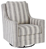 Kambria Ivory/black Accent Chair - Ella Furniture