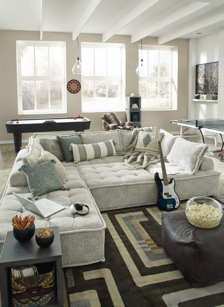 Bales Taupe 7-Piece Modular Seating - Ella Furniture