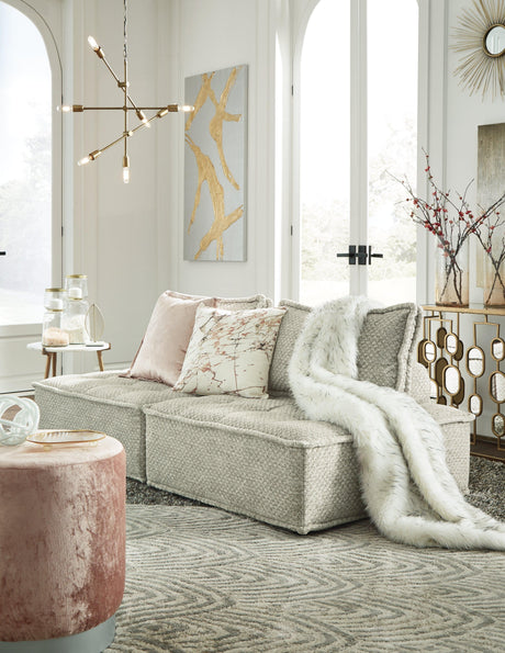 Bales Taupe 2-Piece Modular Seating - Ella Furniture