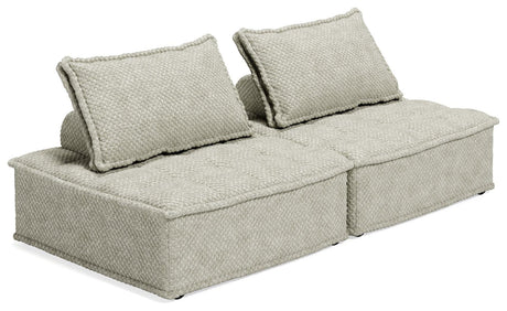 Bales Taupe 2-Piece Modular Seating - Ella Furniture