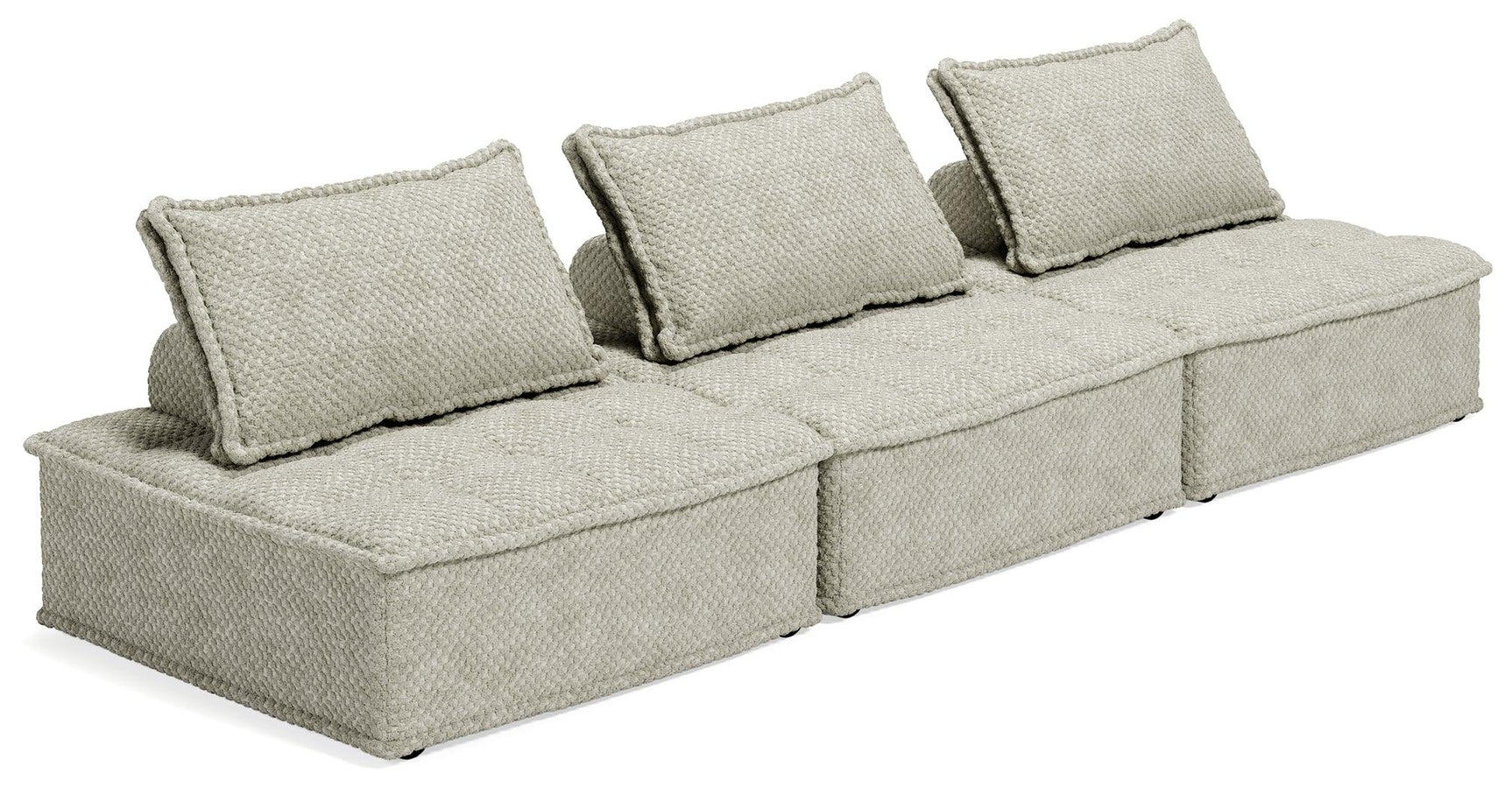 Bales Taupe 3-Piece Modular Seating - Ella Furniture