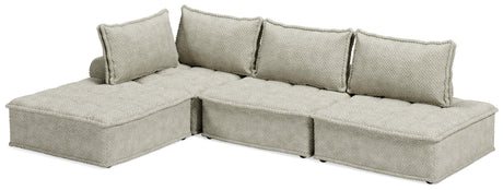 Bales Taupe 4-Piece Modular Seating - Ella Furniture