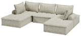 Bales Taupe 5-Piece Modular Seating - Ella Furniture