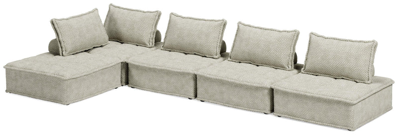 Bales Taupe 5-Piece Modular Seating - Ella Furniture