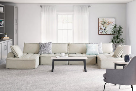 Bales Taupe 6-Piece Modular Seating - Ella Furniture