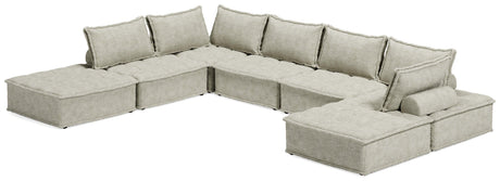Bales Taupe 7-Piece Modular Seating - Ella Furniture