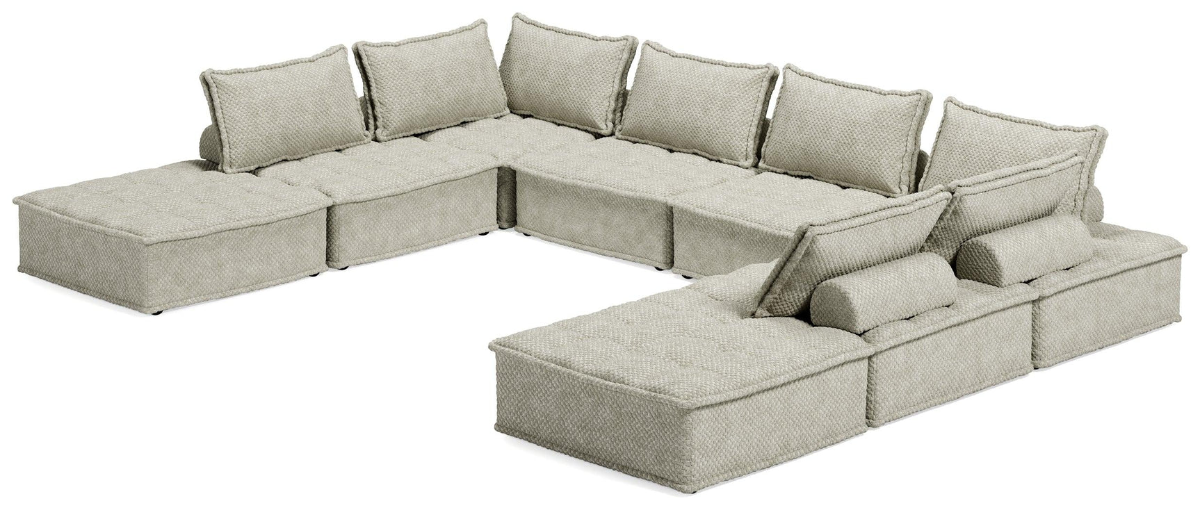 Bales Taupe 8-Piece Modular Seating - Ella Furniture