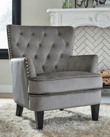 Romansque Gray Accent Chair - Ella Furniture