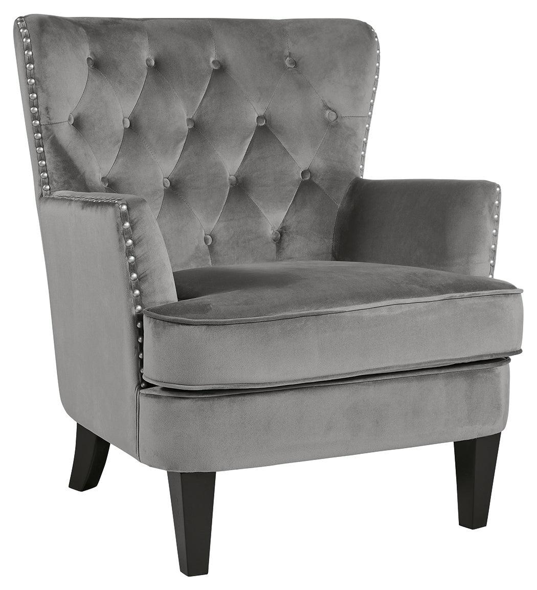 Romansque Gray Accent Chair - Ella Furniture