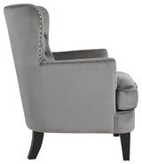 Romansque Gray Accent Chair - Ella Furniture