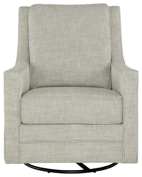 Kambria Fog Swivel Glider Accent Chair - Ella Furniture