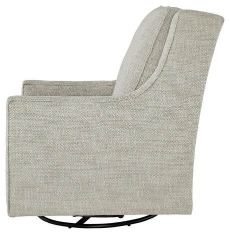 Kambria Fog Swivel Glider Accent Chair - Ella Furniture