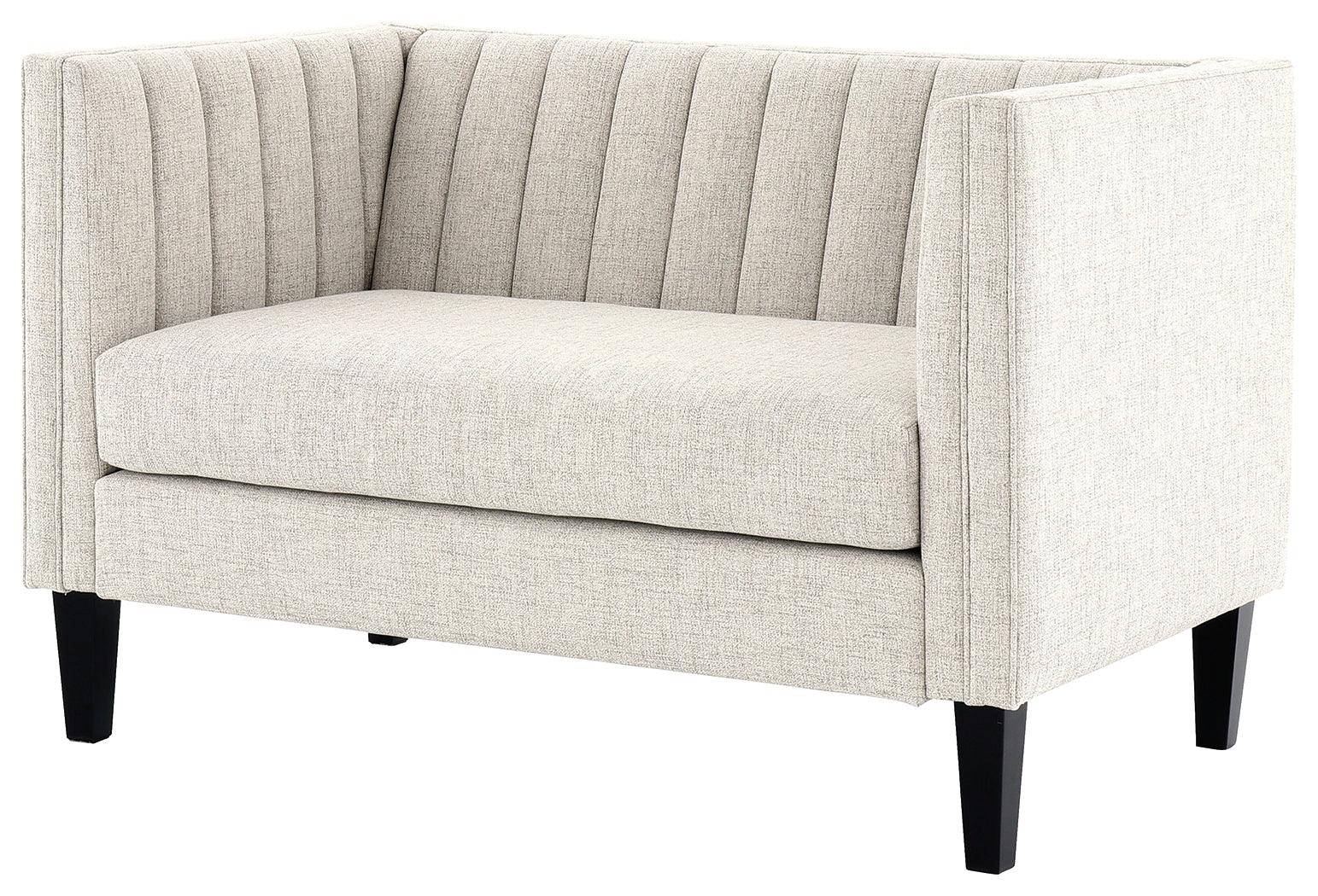 Jeanay Linen Accent Bench - Ella Furniture