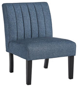 Hughleigh Navy Accent Chair - Ella Furniture